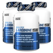 EVLUTIONNUTRITION L-아르기닌 1500mg 캡슐, 100개입, 3개
