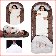 ANYOU 침낭 캠핑 침낭 사계절 침낭 손을 뻗을 수 있는 아웃도어 침낭, 2.8KG-슈퍼 두께