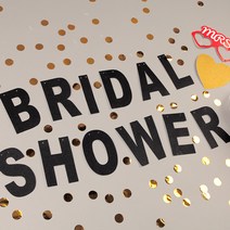 파티해 반짝이가랜드(BRIDAL SHOWER)골드