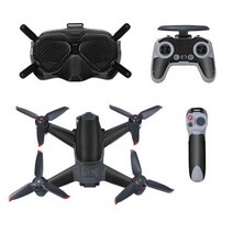 FPV 콤보 PVC 스티커 안경 V2 원격 제어 스킨 dji 드론 액세서리 용 장식 데칼 390726, black