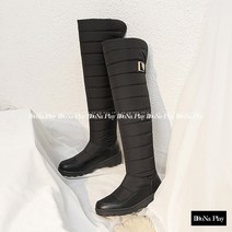 또나플레이 여성 겨울 패딩 롱부츠 롱패딩부츠 패딩부츠