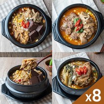 [신라해장국] 전국 맛집 신라해장국 선지 뼈 내장탕 순대 해장국 각2팩 총8팩모음, 단품
