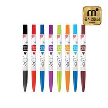 모나미 소프트볼 쥬쥬 볼펜 0.5mm 12입, 옐로우그린