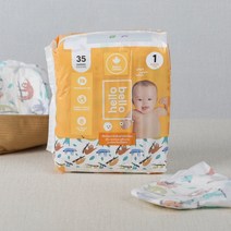 헬로벨로 기저귀 밴드형 1단계(4~5kg) 35매_택배배송