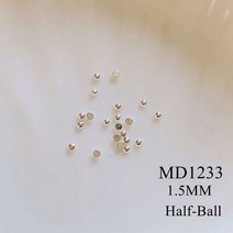 네일파츠 네일스톤약. 100 개/가방 금속 스터드 라운드 미니 네일 아트 메탈 3D Charms, 17 MD1233