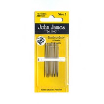 (존제임스)자수바늘3호12개입