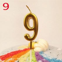 생일케이크초 숫자초 예쁜초 연꽃초 골드초 파티용품 번호 0-9 생일 축하 케이크 양초 토퍼 장식 파티 용품, 10 G9