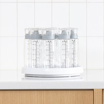 (세트)플레로 시노글라스 300ml 오일병 양념병 회전 트레이, (세트) 그레이_시노글라스9P+회전트레이(소)1P