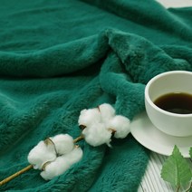 털원단 페이크퍼 에코퍼 밍크 극세사 54컬러, 터키그린
