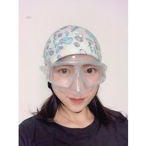 프리다이빙 모자 스킨스쿠버 용품 장비 캐릭터 귀여운 여성 웻수트 해녀 체험 체인지데이즈 이상미 5미리 3미리 슈트 수트 수영모 잠수모 고양이 웨이크보드 다이빙 147, 한 사이즈, 푸른 바다