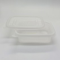 AJ 사각반찬/죽용기(대/ 중 3칸)_1박스(600개), 반투명