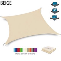 천막사 글램핑제작 텐트 우레찬창 비닐쉘터 천막공사 이글루비닐텐트 우레탄쉘터 천막제작 방수천막제작 방수 폴리 에스터 그늘 돛 정원 테라스 캐노피 수영장 태양 보호소 야외 캠핑, 250cm x 250cm, 베이지