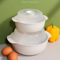 냉동식품 전자렌지 전용용기 해동냄비 2P 사용이편리한 밥해동 실리콘, 블랙