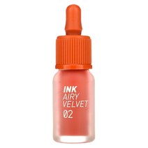 Peripera 잉크 에어리 벨벳 립 틴트 02 셀카 오렌지 브라운 4g0.14oz