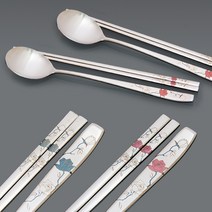 테이블아트 로즈플라워 부부수저세트, 2세트