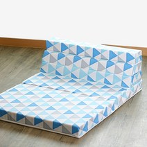 플러스원 공간매트 접이식 매트리스 3단 5단, 01.발리 블루