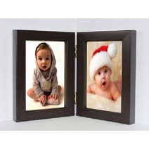 대상아트갤러리 33번 99번 유치원 어린이집 경첩 이중 더블 수지 액자 감사장 3*5 4*6 5*7 6*8 8*10 A4 더블 액자, 33번흰색