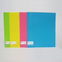 컬러도트패턴 드롭화일/손에밀착 부드러운패턴화일, 레드, 1개
