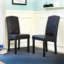 베스트리빙 코코 가죽 식탁 카페 인테리어의자 1+1/의자2개 2color, 쵸코