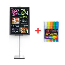 (주)대상플러스 자석 블랙보드+5색마카+원폴이젤 실버, 동아5색마카+원폴이젤 실버