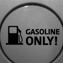 아빠곰 스티커 주유구 71 - 휘발유, 주유등 - 블랙