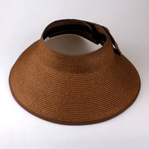 돌돌이 썬캡 모자 자외선차단 밀짚 돌돌이 썬캡 여름 비치 휴대용 챙 넓은 여성 벙거지 와이드 버킷햇 햇빛가리개