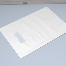 비닐쇼핑백 링쇼핑백 칼라무지, 화이트, 50장