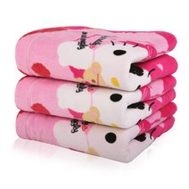 헬로키티 베어나염 세면타월 130g, 분홍, 6장