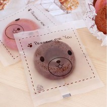이홈베이킹 곰돌이 반투명쿠키봉투, 1개