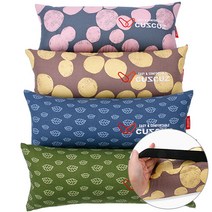 CUSCUZ 커스커즈 릴렉스 목베개 체어(밴드처리) 솜포함, 나뭇잎/그린