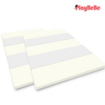 1+1 플레이베베 놀이방 폴더매트 레체그레이 프라임 5단 160x250, 2장