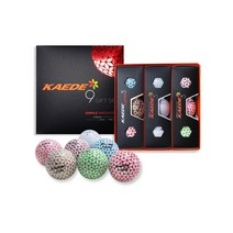 나은골프 카에데 골프공 기프트 세트 03 LUXE 3구 KAEDE 6구 7 컬러볼, 카에데 럭스 3구+카에데 6구