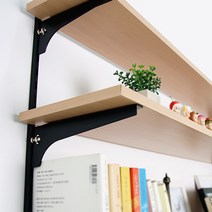 위드금창 25피치 찬넬목재날개 찬넬받침대, 블랙/35cm(우)