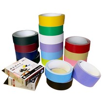 문구조아 제본테이프 25mm 35mm 50mm 테이프, $LWU_50mm*10M/하늘, -