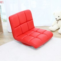 [와이디] 엠보싱회전 좌식의자(소), 레드(YW101-2)