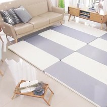 세라레인보우 세라 4단 폴더매트 1+1, 아이보리 + 그레이