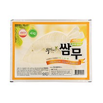 원하프무맛나쌈무(새콤달콤한맛)4kg/민속총알배송, 단품