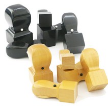 사각직인 흑인조 화양목 법인도장, 규격, 화양목(10푼)