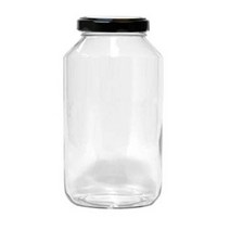 글라스락 유리병/잼병 High 1000g(850ml) 유리용기, 850ml, 잼병High1000g(850ml)-블랙 1개