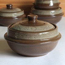 이천도자기 토비 게르마늄국화당초문뚝배기3호 뚝배기, 수량, 1