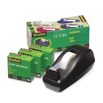 3M)매직테이프 기획팩(SM-3DEAL C-40디스펜서 3롤) 매직테이프, 매직테이프 기획팩(C-40디스펜서+3롤)