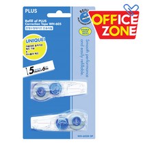 프러스 수정테이프리필 WH-605R-2P, 혼합색상, 1세트