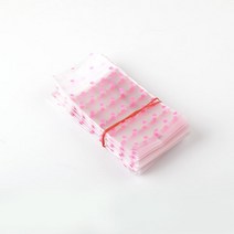 비즈아이 선물포장, 47_하트포장용비닐OPP접착6X8cm_1묶음(200개)