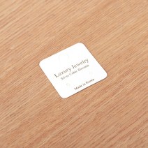 비즈아이 선물포장, 04_귀걸이포장지30X30mm_아이보리(LuxuryJewely)_1팩(200개)
