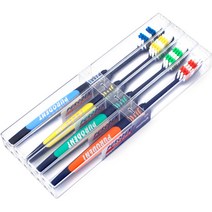 토탈하우스 독일 퓨로던트 칫솔 블랙 4P, 4PIECE, 1SET_KOR