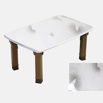 한목가구 다용도 접이식 테이블 pvc다리 861, 플라워화이트