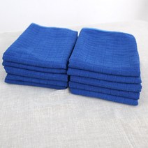 SUE484049매직크린 바둑걸레 행주 블루 10P, 봉담 바둑걸레 10P 블루