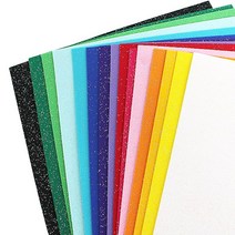 문구조아 [비접착] 반짝이펠트지 낱장 30x45mm, 반짝이펠트(비접착)$Q6J_낱장-518H/빨간색