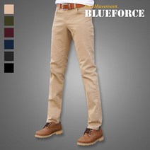 블루포스 남성용 그로틴 워싱 면바지 사계절 베이직 남자면바지