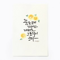 앳원스 캘리그라피 청춘엽서 무지엽서 편지지 봉투, 꿈을 크게, 1매